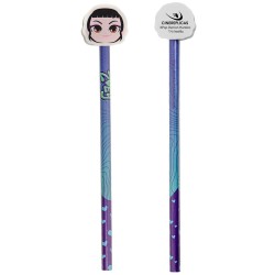 kpop demon hunters Cinereplicas K-Pop Demon Hunters: Zoey Pencil & Eraser CR5457 4895205624986