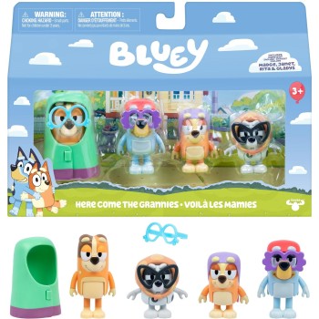 Giochi Preziosi Bluey Σετ Με 4 Φιγούρες Και Αξεσουάρ Here Come The Grannies  BLYB5000 630996189177