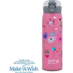 nava Hot Stainless Steel Bottle "We Care", Pinky Girly 500ml 10-110-014 5205746014808