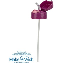 nava Replacement Lid With Straw "We Care", Pink Unicorn 10-001-027 5205746014709