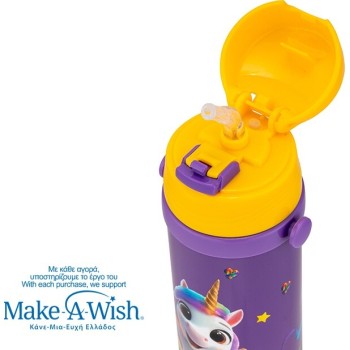 nava Pagouri Thermos Stainless Steel "We Care", Purple Unicorn 500ml 10-001-023 5205746014303