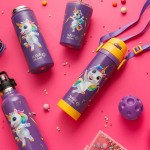 nava Pagouri Thermos Stainless Steel "We Care", Purple Unicorn 500ml 10-001-023 5205746014303