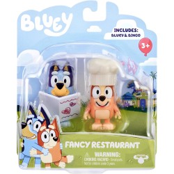 Giochi Preziosi Bluey: Fancy Restaurant - Bluey & Bingo Figure 2-Pack With Accessories 13044 / 13045 630996130452