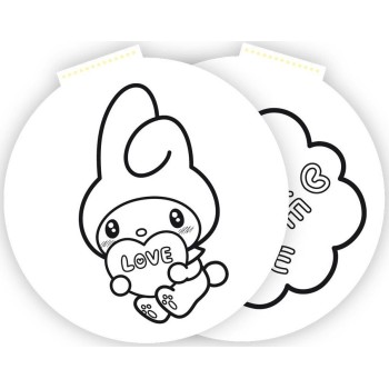 Diakakis imports Drawing block φ36 40 sheets self-stencil-cell x my melody 000490322 5205698835056