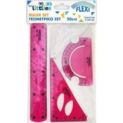Diakakis imports Γεωμετρικό Σετ Flexi 3 Τμχ. The Littlies 2 χρώματα 000646829 5205698518317