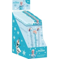 Diakakis imports pencil With eraser topper 3 size in blister frozen 000566048 5205698835247