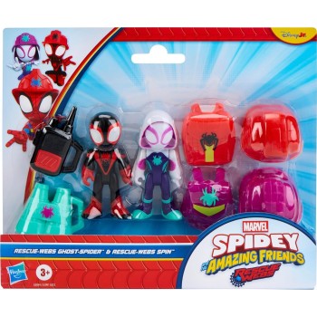 Hasbro Marvel Spidey and his Amazing Friends Rescue-webs Marvels Rocket, Groot, an G1991 / G3044 5010996407009