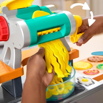 Hasbro Play-doh Super Sizzlin Kitchen Playset, Realistic Cooking Toy Sounds, 25+ P G2309 5010996359537