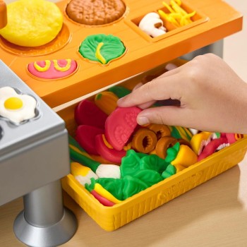 Hasbro Play-doh Super Sizzlin Kitchen Playset, Realistic Cooking Toy Sounds, 25+ P G2309 5010996359537