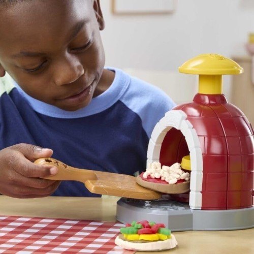 Hasbro Play-doh Stamp and Spin Pizza Playset, 8 Accessories and 5 Colours, Kids Pl G2921 5010996392633