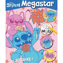 Diakakis imports Disney Stitch Βιβλίο Ζωγραφικής Disney Megacolor Α4 ΜΕ 128 Σελίδες Χρωματισμού-Αυτοκόλλητα 004658132 8716745030