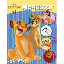 Diakakis imports Disney The Lion King Βιβλίο Ζωγραφικής Disney Megacolor Α4 ΜΕ 128 Σελίδες Χρωματισμού-Αυτοκόλλητα 004658132 871