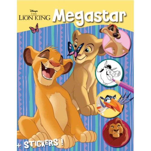 Diakakis imports Disney The Lion King Βιβλίο Ζωγραφικής Disney Megacolor Α4 ΜΕ 128 Σελίδες Χρωματισμού-Αυτοκόλλητα 004658132 871