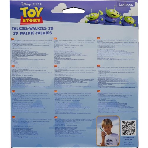 Lexibook, Disney Toy Story 3D Walkie?talkies, Buzz Lightyear and Woody Desi 25.TW18TS 3380743119342