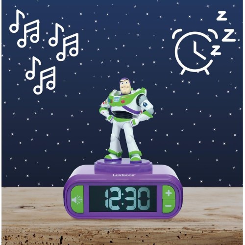 Lexibook, Buzz Lightyear Nightlight Alarm Clock, Rl800ts | Sounds and Melod 25.RL800TS 3380743119649