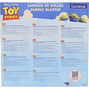 Lexibook, Toy Story Electronic Bubble Launcher, Prb30ts | 3D Character Figu 25.PRB30TS 3380743118802