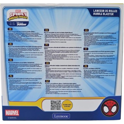 Spiderman Lexibook, Spidey Electronic Bubble Launcher, Prb30sp | 3D Φιγούρα, Φως Και 25.PRB30SP 3380743120379