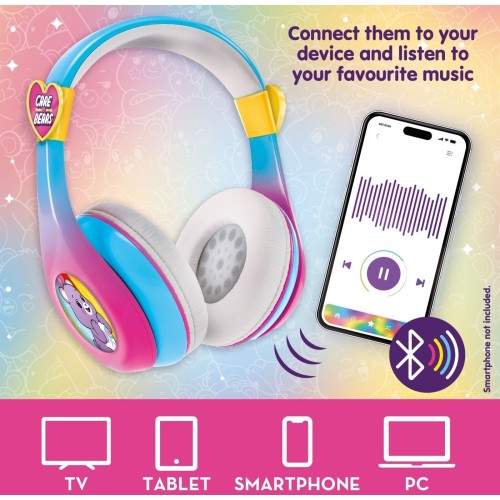 Lisciani Children's Headphones - Care Bears, Wireless, Colorful 25.117468 8008324117468