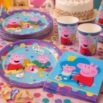 PROCOS Peppa Pig party cups 8 pieces - 200ml made of cardboard - children's birthday decoration - party cups - paper cups childr