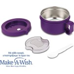 nava Stainless Steel Round Food Container "We Care", Purple 850ml  10-262-031 5205746012750