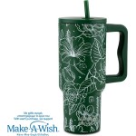 nava Θερμός Tumbler Ανοξείδωτο με Πλαστικό Καλαμάκι "We Care", Sketch Floral 900ml 10-016-204 5205746016680