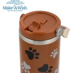 nava Thermo Tumbler Stainless Steel With Straw "We Care", Paw Prints 900ml 10-016-224 5205746016208
