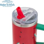 nava Θερμός Tumbler Ανοξείδωτο με Καλαμάκι "We Care", Watermelon 900ml 10-016-304 5205746016383
