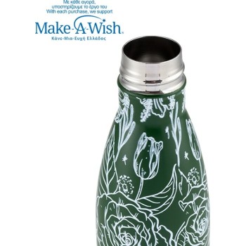 nava Hot Bottle Stainless Steel With Bamboo "We Care", Sketch Floral 500ml 10-016-203 5205746016925