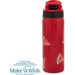 nava Hot Stainless Steel Bottle With Straw "We Care", Watermelon 500ml  10-016-302 5205746016055