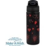 nava Hot Stainless Steel Bottle With Straw "We Care", Love 500ml 10-016-243 5205746015904