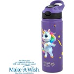 nava Thermos Stainless Steel Bottle With Straw "We Care", Purple Unicorn 500ml 10-016-139 5205746015843