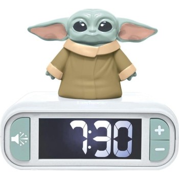 Lexibook Disney Star Wars Ψηφιακο Ξυπνητηρι Grogu 3D Φωτιστικη Φιγουρα Νυκτος Ηχητικα Εφε RL800SW 3380743121253