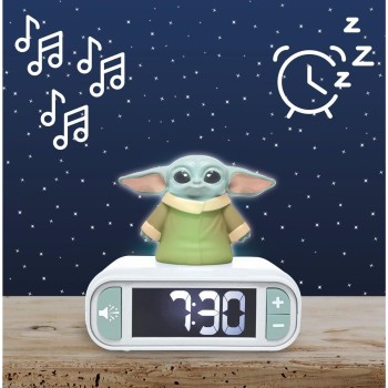 Lexibook Disney Star Wars Ψηφιακο Ξυπνητηρι Grogu 3D Φωτιστικη Φιγουρα Νυκτος Ηχητικα Εφε RL800SW 3380743121253