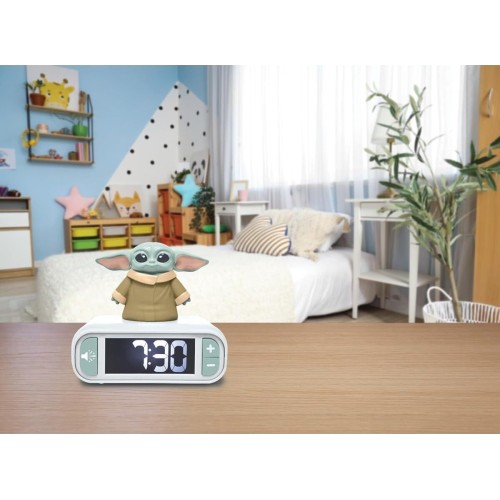 Lexibook Disney Star Wars Ψηφιακο Ξυπνητηρι Grogu 3D Φωτιστικη Φιγουρα Νυκτος Ηχητικα Εφε RL800SW 3380743121253