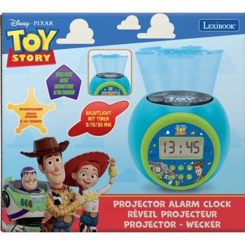 Lexibook, Ξυπνητήρι Προβολέας Επιτραπέζιο Ρολόι Projector Toy Story RL977TS 3380743119632