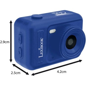 Lexibook, Key-Operated Miniature Digital Camera, Built-In  Memory, Photos And Videos, Compact Format, Easy To Carry, Blue, Djkc7