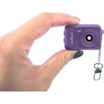 lexibook, keychain miniature digital camera, built-in  memory, photos and videos, ultra-compact, easy to carry, purple, djkc76pk