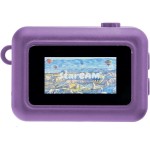 lexibook, keychain miniature digital camera, built-in  memory, photos and videos, ultra-compact, easy to carry, purple, djkc76pk