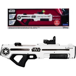 lexibook, star wars, rechargeable electronic water blaster,  and sound effects, 680 ml tank, range up to 10 m, 3 modes, green do