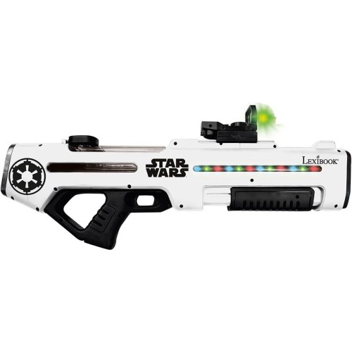 lexibook, star wars, rechargeable electronic water blaster,  and sound effects, 680 ml tank, range up to 10 m, 3 modes, green do