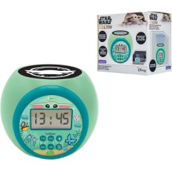 Lexibook, Magnificent Star Wars Projector Clock With  Light Timer, Multicolor Projection On The Ceiling, Backlit Lcd Screen, Sno