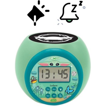 Lexibook, Magnificent Star Wars Projector Clock With  Light Timer, Multicolor Projection On The Ceiling, Backlit Lcd Screen, Sno