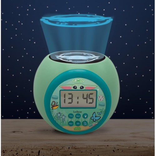 Lexibook, Magnificent Star Wars Projector Clock With  Light Timer, Multicolor Projection On The Ceiling, Backlit Lcd Screen, Sno