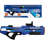 lexibook, rechargeable electronic water gun,  and sound effects, 680 ml tank, range up to 10 m, 3 modes, green dot sight, blue/b