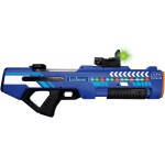 lexibook, rechargeable electronic water gun,  and sound effects, 680 ml tank, range up to 10 m, 3 modes, green dot sight, blue/b
