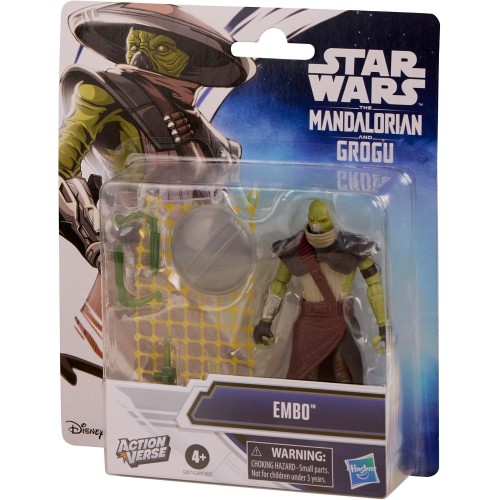 Hasbro Star Wars Actionverse Embo 4.5-inch Action Figure and Accessories, The Mandalorian and Grogu Toys for Boys and Girls Ages