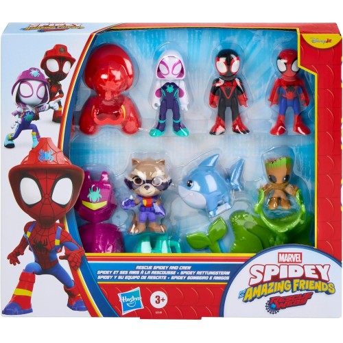 Hasbro Spidey and his Amazing Friends Rescue-webs Rescue Spidey and Crew Action Figure 6-pack G3149 5010996401144