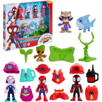 Hasbro Spidey and his Amazing Friends Rescue-webs Rescue Spidey and Crew Action Figure 6-pack G3149 5010996401144