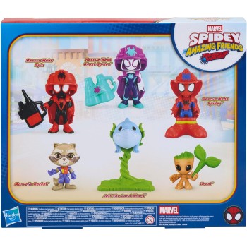Hasbro Spidey and his Amazing Friends Rescue-webs Rescue Spidey and Crew Action Figure 6-pack G3149 5010996401144