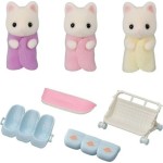 Epoch Sylvanian Families Floral Cat Τρίδυμα & Καρότσι 5880 5054131058800